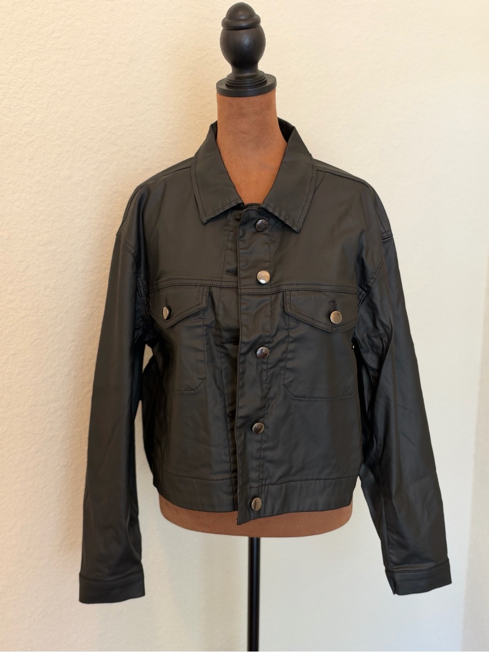 Mavi Maren Coated Denim Black Jacket